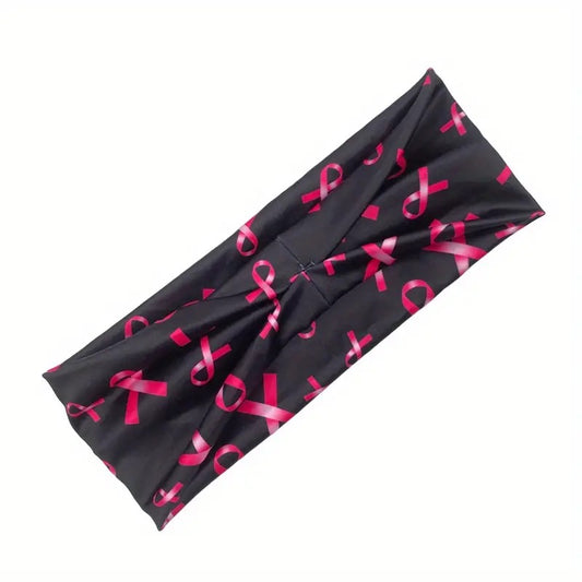 Breast Cancer Headband - Black